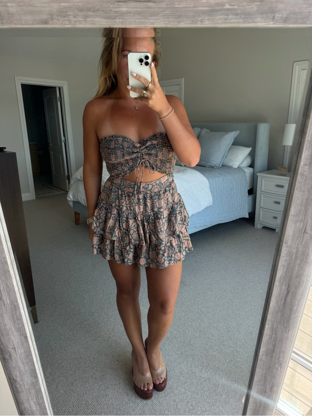 Shore Brand Cut-Out Strapless Romper